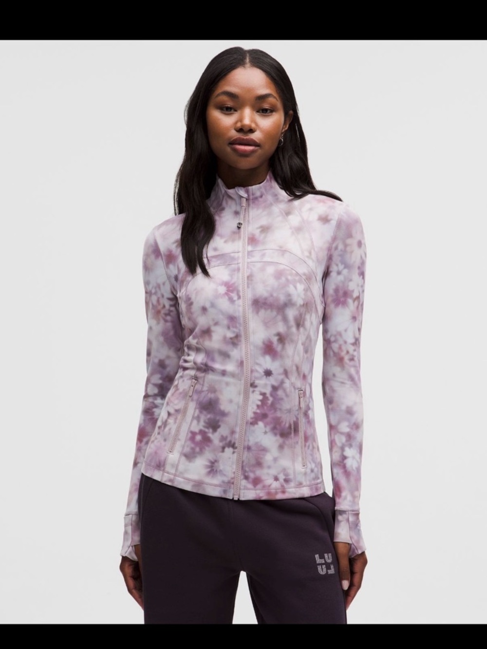 NWT Lululemon size 4 Define Jacket Nulu in Meadow Haze Pink/Purple Multi.